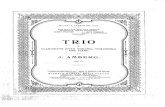 Amberg, Johan - Trio Für Clarinette (Oder Violine), Violoncell Und Piano. Op. 11