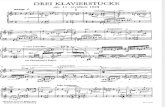 Schoenberg Drei Klavierstücke
