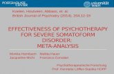 Effectiveness Psychotherapy SomatoformDisorders Konsolidiert