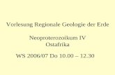 Regionale Geologie Neoproterozoikum 4 Ostafrika