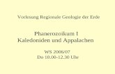 Regionale Geologie Phanerozoikum 1 Kaledoniden Appalachen