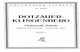 Método Violonchelo - dotzauer klingenberg 1