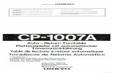 Onkyo Cp-1007a Bedienungsanleitung