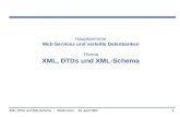25. April 2003XML, DTDs und XML-Schema - Stefan Kurz,1 Hauptseminar Web-Services und verteilte Datenbanken Thema XML, DTDs und XML-Schema.