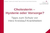 Light for life Dr. Barbara Erber Diplom-Oecotrophologin Cholesterin – Hysterie oder Vorsorge? Tipps zum Schutz vor Herz-Kreislauf-Krankheiten Cholesterin.
