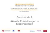 5. Niedersächsischer Fachtag „Wohnen im Alter“ - Neue Technik für das selbstständige Wohnen – 18. Oktober 2012 _________________________ Praxisrunde 1: