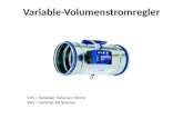 Variable-Volumenstromregler VVS = Variabler Volumen Strom VAV = Variable Air Volume.