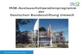 1 MOE-Austauschstipendienprogramm der Deutschen Bundesstiftung Umwelt.
