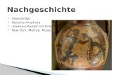 Vasenbilder  Attische Amphora  „Kadmos Kampf mit Drachen“  New York, Metrop. Museum.