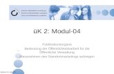 ÜK 2: Modul-04 Publikationsorgane Bedeutung der Öffentlichkeitsarbeit für die Öffentliche Verwaltung Massnahmen des Standortmarketings aufzeigen.