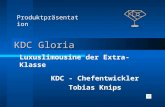 KDC Gloria KDC - Chefentwickler Tobias Knips Produktpräsentation Luxuslimousine der Extra-Klasse.
