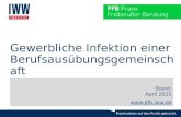 Praxiswissen auf den Punkt gebracht. Gewerbliche Infektion einer Berufsausübungsgemeinschaft Stand: April 2015 .