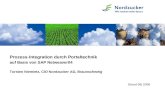 Stand 06| 2005 Prozess-Integration durch Portaltechnik auf Basis von SAP Netweaver04 Torsten Niemietz, CIO Nordzucker AG, Braunschweig.