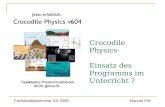 Crocodile Physics- Einsatz des Programms im Unterricht ? Fachdidaktikseminar SS 2006Manuel Fliri.