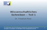 Dr. Friedrich Rost, Freie Universität Berlin, Arbeitsbereich Philosophie der Erziehung, Arnimallee 10, 14195 Berlin, Tel: 838-55888, E-mail: rostfu@zedat.fu-berlin.de.