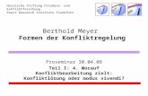 Hessische Stiftung Friedens- und Konfliktforschung Peace Research Institute Frankfurt Berthold Meyer Formen der Konfliktregelung Proseminar 30.04.08 Teil.
