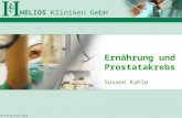 HELIOS Kliniken GmbH Ernährung und Prostatakrebs Susann Kahle.