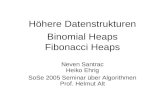Höhere Datenstrukturen Neven Santrac Heiko Ehrig SoSe 2005 Seminar über Algorithmen Prof. Helmut Alt Binomial Heaps Fibonacci Heaps.