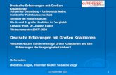 Deutsche Erfahrungen mit Großen Koalitionen 3. Juni 20153. Juni 20153. Juni 20151 Johannes Gutenberg – Universität Mainz Institut für Politikwissenschaft.