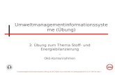 Umweltmanagementinformationssysteme (Übung) WS 07/08 Sven Lindenhahn Arbeitsgruppe MIS 14.11.2007 Seite 1 Umweltmanagementinformationssysteme (Übung) 3.