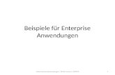 Beispiele für Enterprise Anwendungen 1Unternehmensanwendungen | Martin Lorenz | SS2015.
