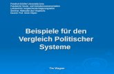 Beispiele für den Vergleich Politischer Systeme Tim Wagner Friedrich-Schiller-Universität Jena Fakultät für Sozial- und Verhaltenswissenschaften Lehrstuhl.