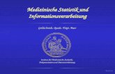 Medizinische Statistik und Informationsverarbeitung Goldschmidt, Quade, Voigt, Baur Institut für Medizinische Statistik, Dokumentation und Datenverarbeitung.