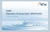 VaR – Varianz-Kovarianz Methode B.Burkhard 19.08.2004.