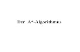 Der A*-Algorithmus. Gliederung 1.Uniformierte Suche 2.Heuristische Suche a) Kostenfunktion b) Heuristische Funktion c) Schätzfunktion 2.1.A*-Algorithmus.
