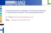 Copyright, 2002 © Josef Fürst Hydrochemische geogene Hintergrundwerte in oberflächennahen Grundwasserkörpern G. Hobiger (gerhard.hobiger@geologie.ac.at)