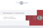 Tatverleugner im Strafvollzug Frankfurt, 5. Mai 2015 Prof. Dr. Dr. Hauke Brettel.