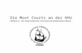 Die Moot Courts an der HHU - Willem C. Vis International Commercial Arbitration Moot -