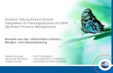 Beispiel aus der rollierenden Umsatz-, Margen- und Absatzplanung Atotech Deutschland GmbH Integrativer BI Planungsprozess mit BPM (Business Process Management)