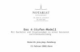 Das 4-Stufen-Modell Mit Bachelor und Staatsexamen zu einer besseren Juristenausbildung Notar Dr. Jens Jeep, Hamburg 13. Februar 2008, Bonn.