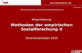 Www.donsbach.net Prof. Donsbach Philosophische Fakultät – Institut für Kommunikationswissenschaft Prof. Donsbach Ringvorlesung Methoden der empirischen.