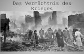 Das Vermächtnis des Krieges (Coventry 1940). Kriegsende 1945 – soziale Herausforderungen Zerstörungen Tote Vergewaltigungen Flüchtlinge Gewalt.