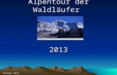 Alpentour der Waldläufer 2013 Planung: Harry. 2 Reiseziel von nach Osttirol in‘s Virgental nach.