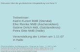 Diskussion über die grundsätzliche Infragestellung von Hartz IV 1 Öffentlich geförderter Beschäftigungssektor - Programm der Linken - 1.11.2007 in Halle.