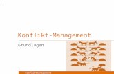 Konfliktmanagement Konflikt-Management Grundlagen 1.