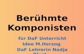 Berühmte Komponisten für DaF Unterricht Idee M.Herzog DaF Lehrerin Nadja Blust