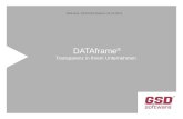 DATAframe ® Transparenz in Ihrem Unternehmen Referent: XXXXXXX Datum: 01.01.2011