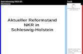 Aktueller Reformstand NKR in Schleswig-Holstein Aktueller Reformstand NKR in Schleswig- Holstein – AK CTRL am 19.01.2006 Innovationsring NKR-SH Frank Dieckmann.