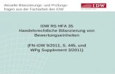 IDW RS HFA 35 Handelsrechtliche Bilanzierung von Bewertungseinheiten (FN-IDW 9/2011, S. 445, und WPg Supplement 3/2011) Aktuelle Bilanzierungs- und Prüfungs-