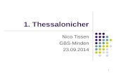1 1. Thessalonicher Nico Tissen GBS-Minden 23.09.2014