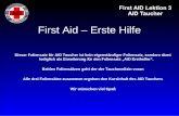 First Aid – Erste Hilfe Dieser Foliensatz für AID Taucher ist kein eigenständiger Foliensatz, sondern dient lediglich als Erweiterung für den Foliensatz.