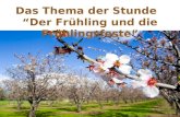 Das Thema der Stunde “Der Frühling und die Frühlingsfeste”