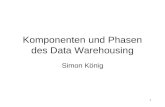 1 Komponenten und Phasen des Data Warehousing Simon König.