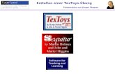 Erstellen einer TexToys-Übung Präsentation von Jürgen Wagner.