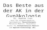 Das Beste aus der AK in der Gynäkologie Dr. Ramšak Ivan Arzt für Allgemeinmedizin, Sportmedizin, Neuraltherapie, Manuelle Medizin, Akupunktur Dozent für.
