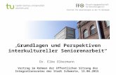 Institut für Gerontologie an der TU Dortmund „ Grundlagen und Perspektiven interkultureller Seniorenarbeit“ Dr. Elke Olbermann Vortrag im Rahmen der öffentlichen.